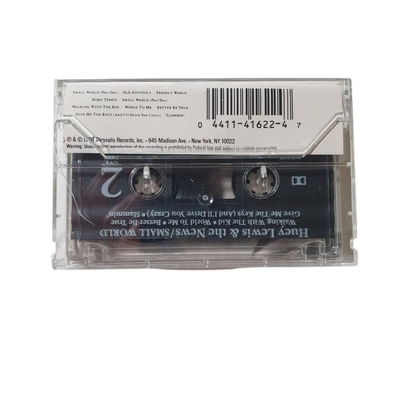 Huey Lewis and the News Small World Cassette Tape 1988 Vintage Audio Music - Picture 2 of 4